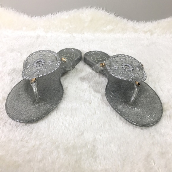 Jack Rogers Shoes - Jack Rogers Georgica Glitter Jelly Sandals Size 7